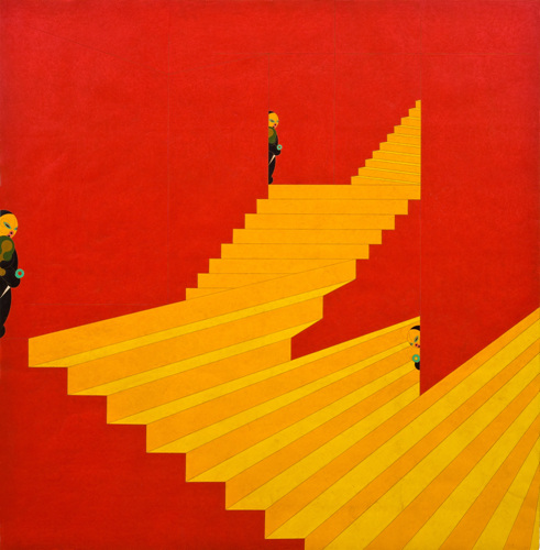 의심-노란계단 501090