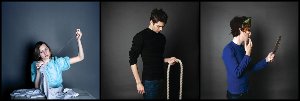 애매모호 시리즈중-바느질하는 여인, 밧줄, 마스크 1