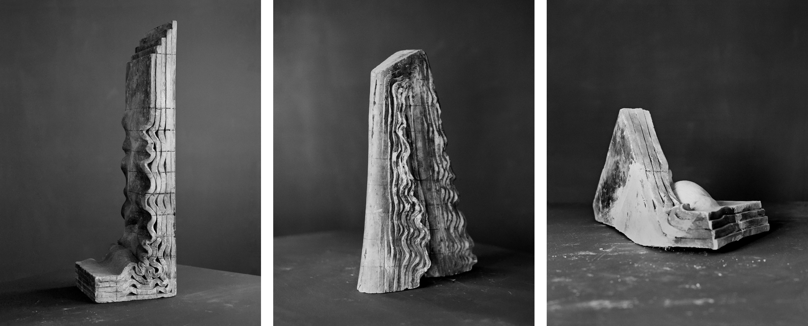 누워 있는 조각가의 시간-#67, #68, #71