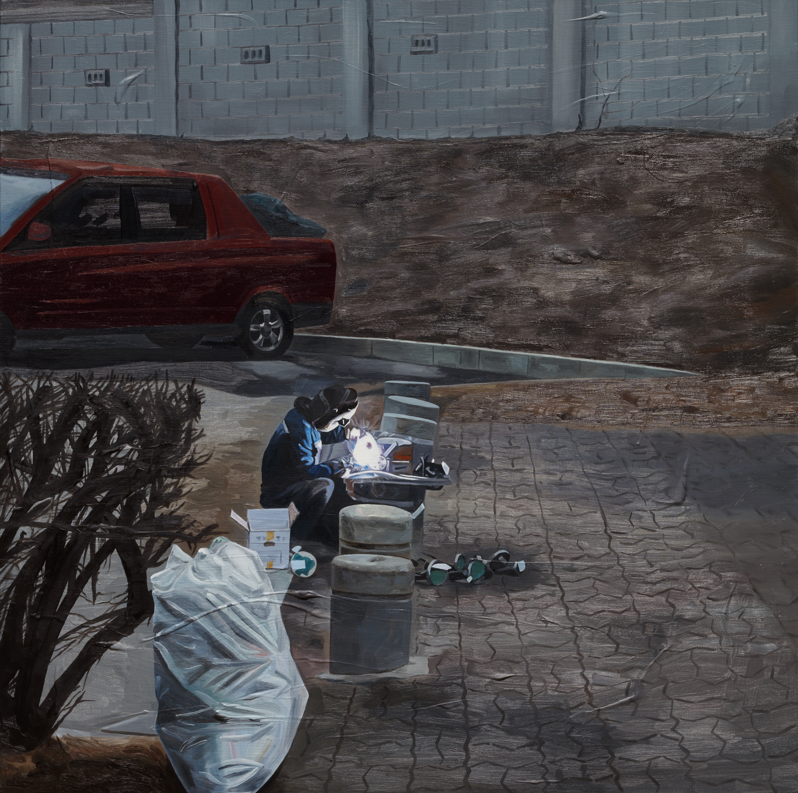 뭔가를 고치는 아저씨