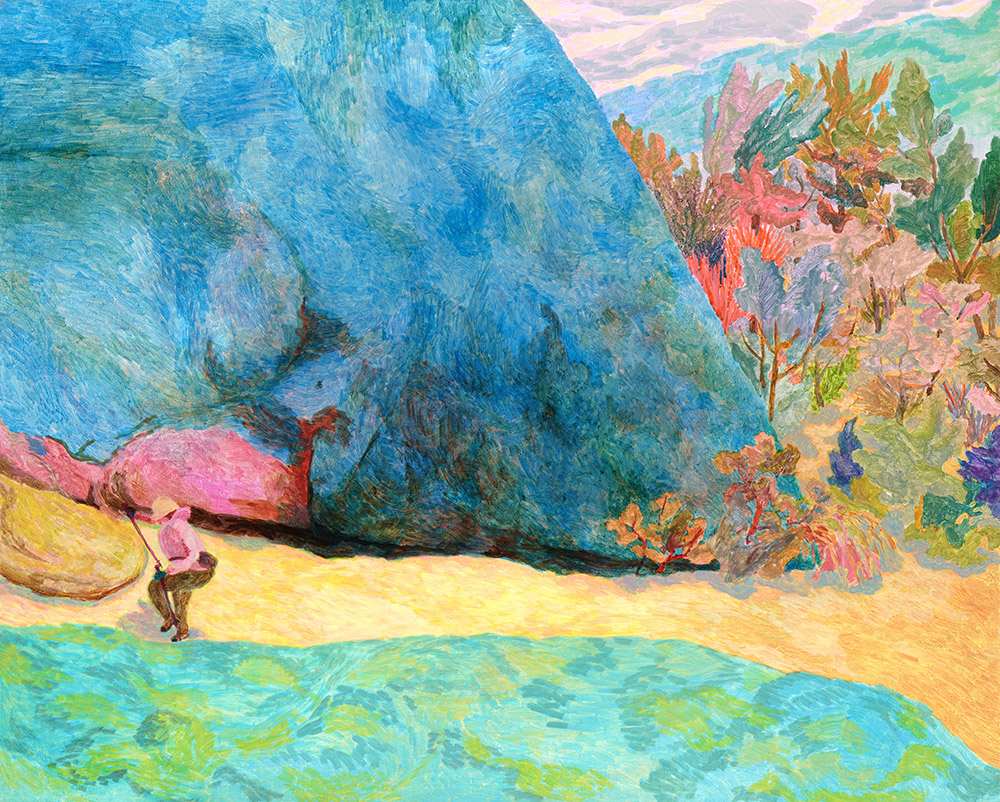 할 일 없는 사람처럼 산을 올랐다