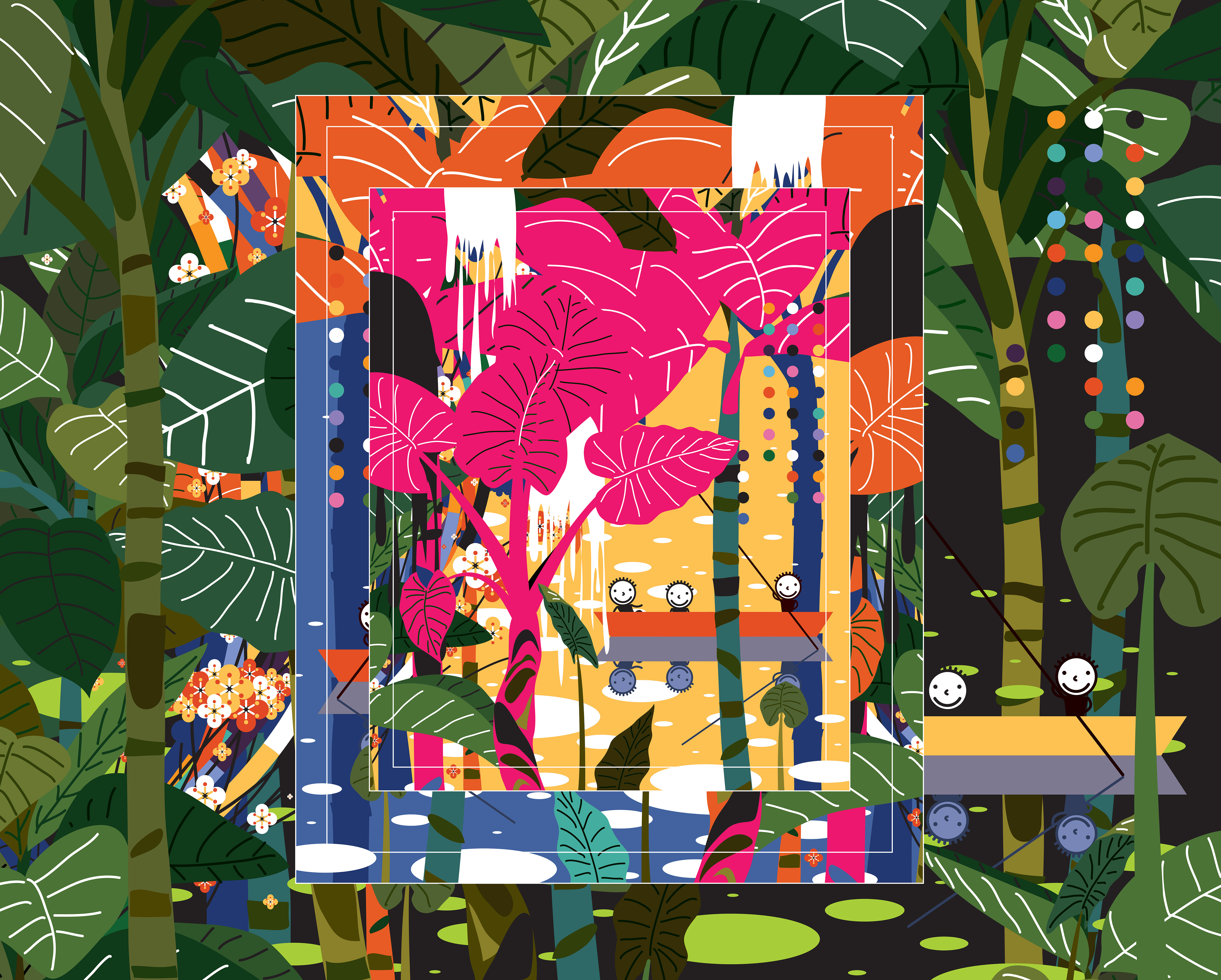 My Favorites-Layered Landscape-Yellow and Green